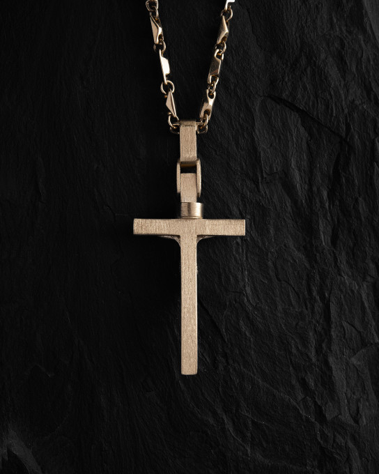 Хрест CRUCIFIXION of JESUS CHRIST. REDEMPTION (жовте золото) / Кулони + 3