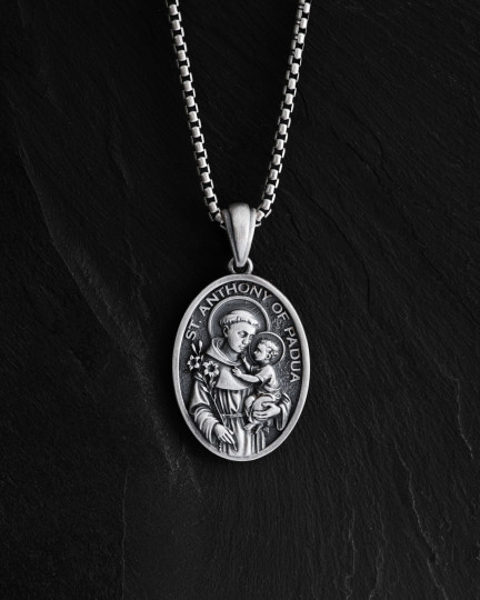 Серебряный кулон SAINT ANTHONY OF PADUA / Кулоны