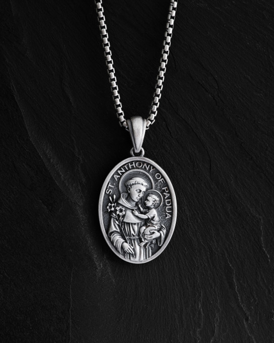 Серебряный кулон SAINT ANTHONY OF PADUA / Кулоны