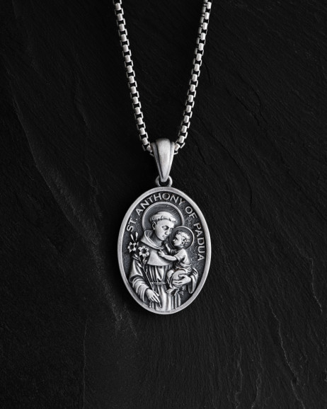 Срібний кулон SAINT ANTHONY OF PADUA / Кулони
