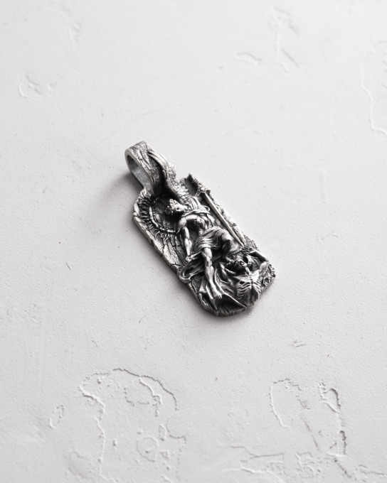 Серебряный кулон SAINT MICHAEL mini / Кулоны + 4