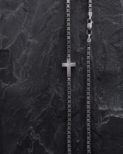 Серебряная цепочка CROSS / Цепочки + 4
