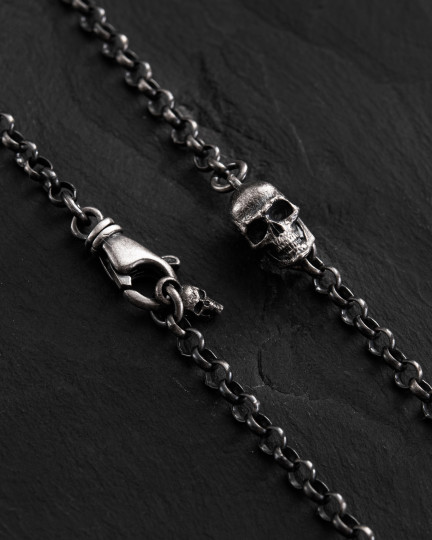 Срібний ланцюжок SKULL / Ланцюжки + 4