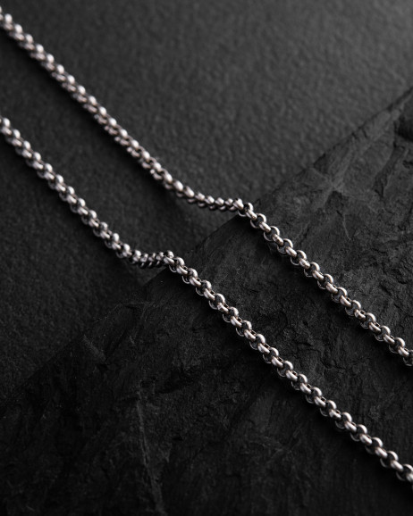 Срібний ланцюжок - плетіння ROLLO 7