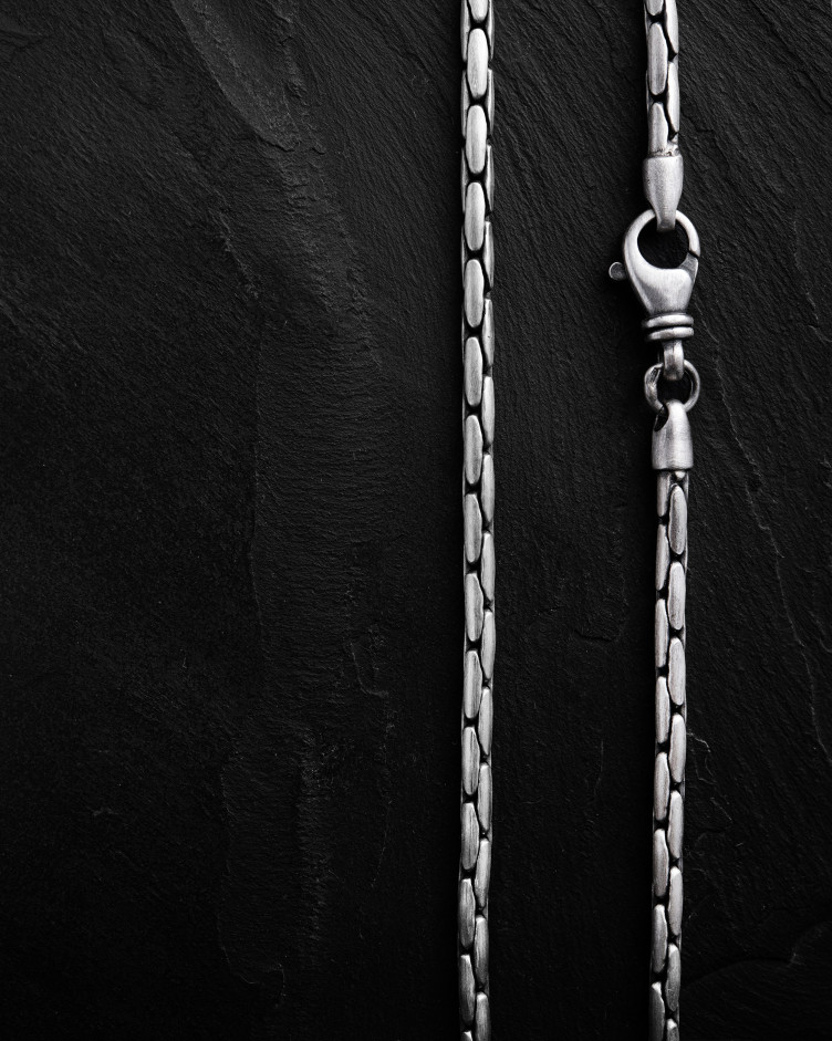 Серебряная цепочка – плетение CARDANO