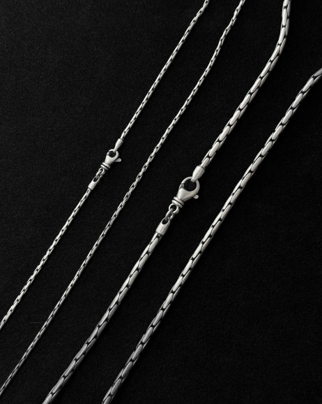 Серебряная цепочка – плетение CARDANO mini 3