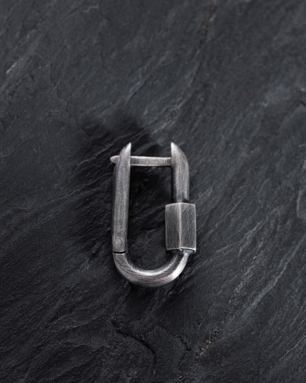 Срібна моносережка KARABIN / Сережки + 2