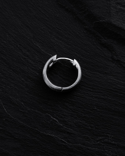 Серьга – кольцо THE HOOP (белое золото) / Серьги + 3