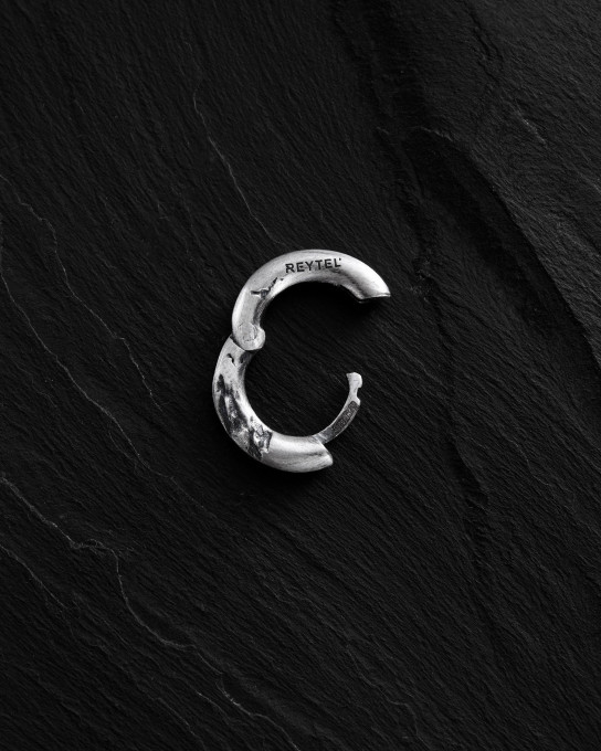 Серебряная серьга - кольцо DOVBUSH (mini) / Серьги + 4