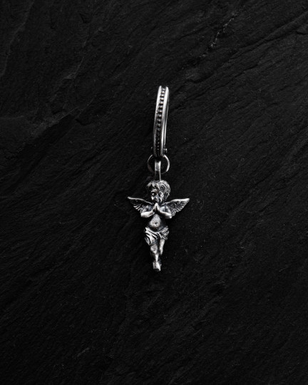 Срібна моносережка ANGEL OF LIGHT / Сережки + 3
