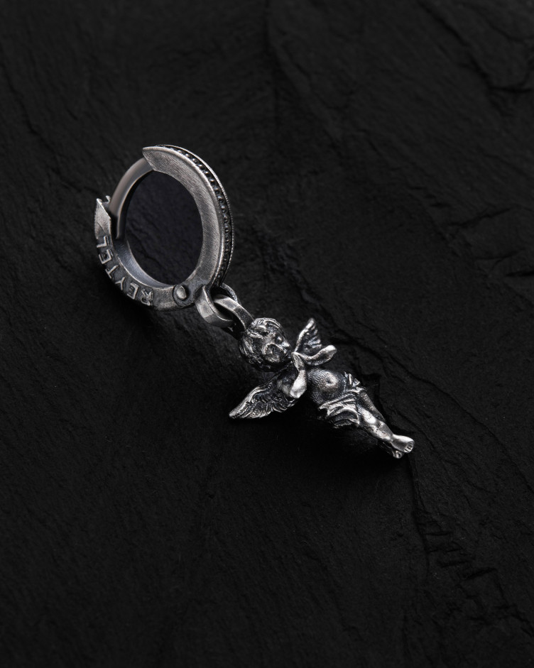 Silver single earring ANGEL OF LIGHT 5