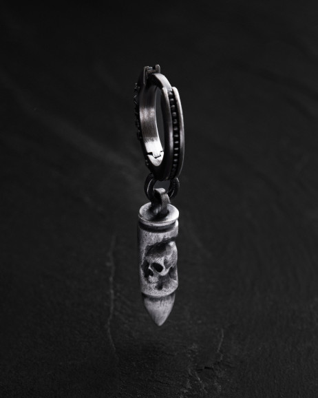 Срібна моносережка BULLET. MEMENTO MORI