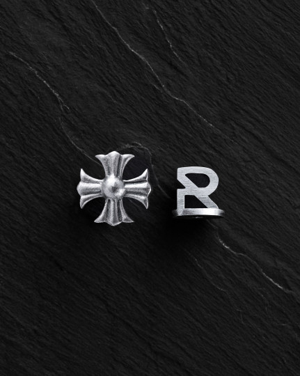 Срібна моносережка CROIX DES TEMPLIERS / Сережки
