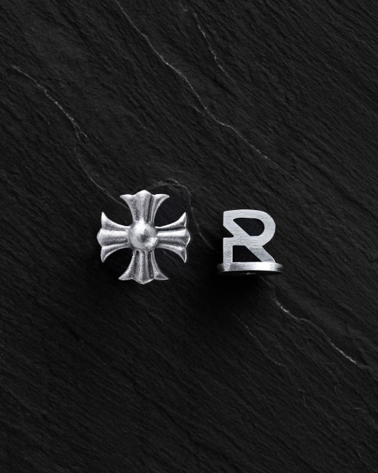 Срібна моносережка CROIX DES TEMPLIERS / Сережки