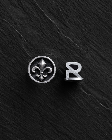 Моносерьга FLEUR DE LIS в серебре