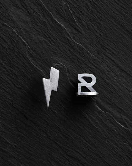 Серебряная моносерьга LIGHTNING / Серьги