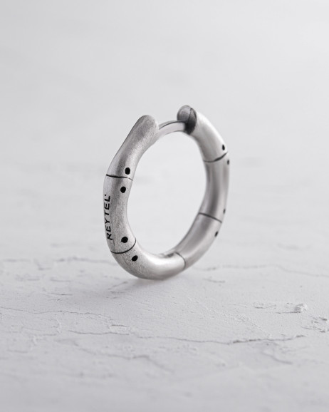 Silver single earring TRIN 4