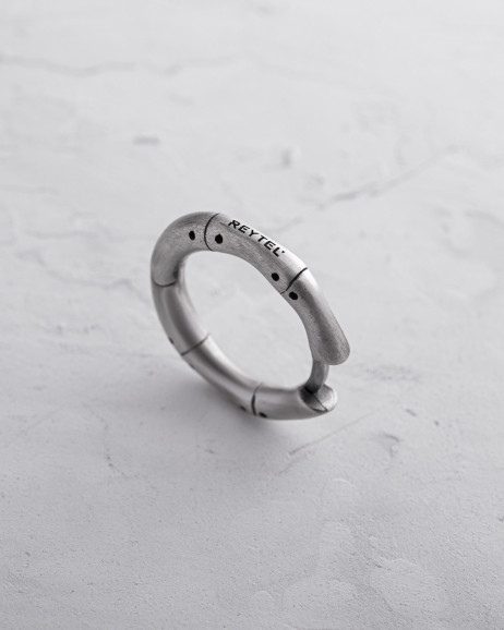 Silver single earring TRIN 5