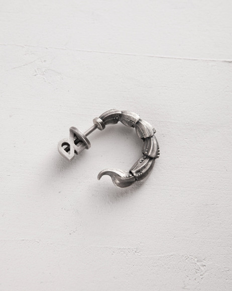 Серебряная моносерьга SCORPIO 4