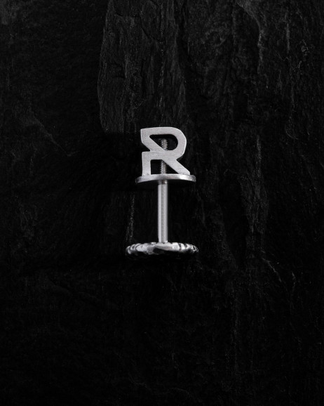 Silver Single Earring MOON 3 Reytel Silver Single Earring MOON 3