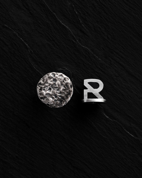 Серебряная моносерьга MOON
