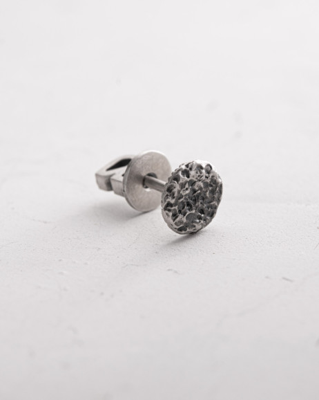 Silver Single Earring MOON 4 Reytel Silver Single Earring MOON 4