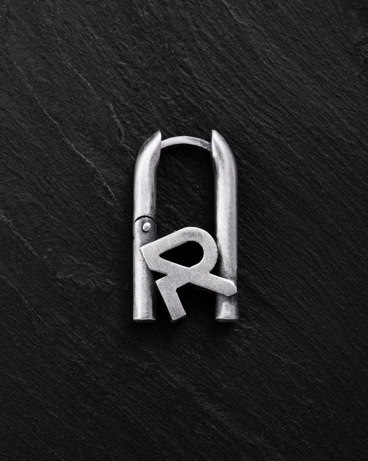 Серебряная моносерьга REYTEL 2