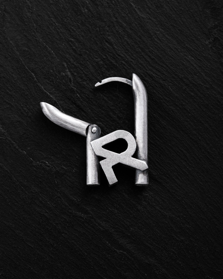 Серебряная моносерьга REYTEL 3