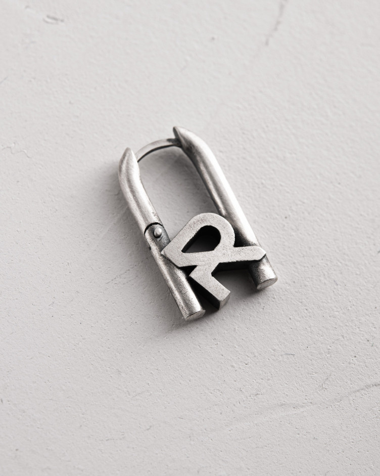Серебряная моносерьга REYTEL 4