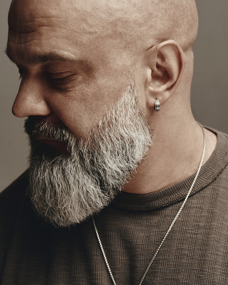 Silver earring - ring FOCUS 2