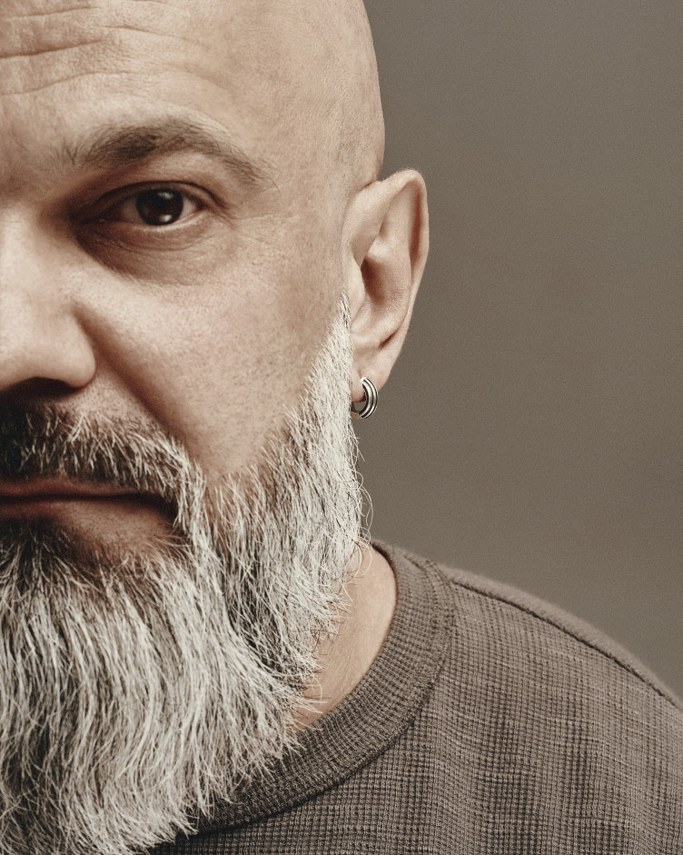 Silver earring - ring FOCUS 4