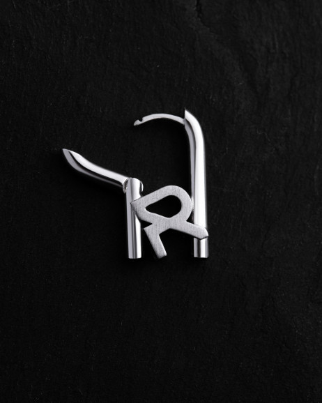 Single earring REYTEL (14k white gold) 2 Reytel Single earring REYTEL (14k white gold) 2