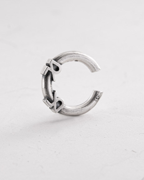 Silver single earring - cuff REYTEL 4 Reytel Silver single earring - cuff REYTEL 4