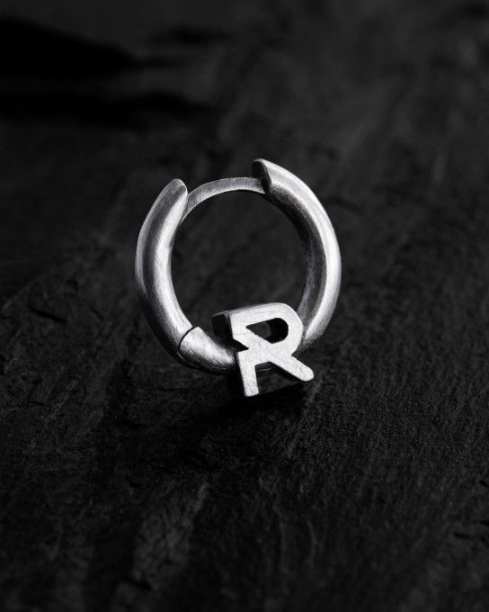 Срібна моносережка REYTEL / Сережки + 4