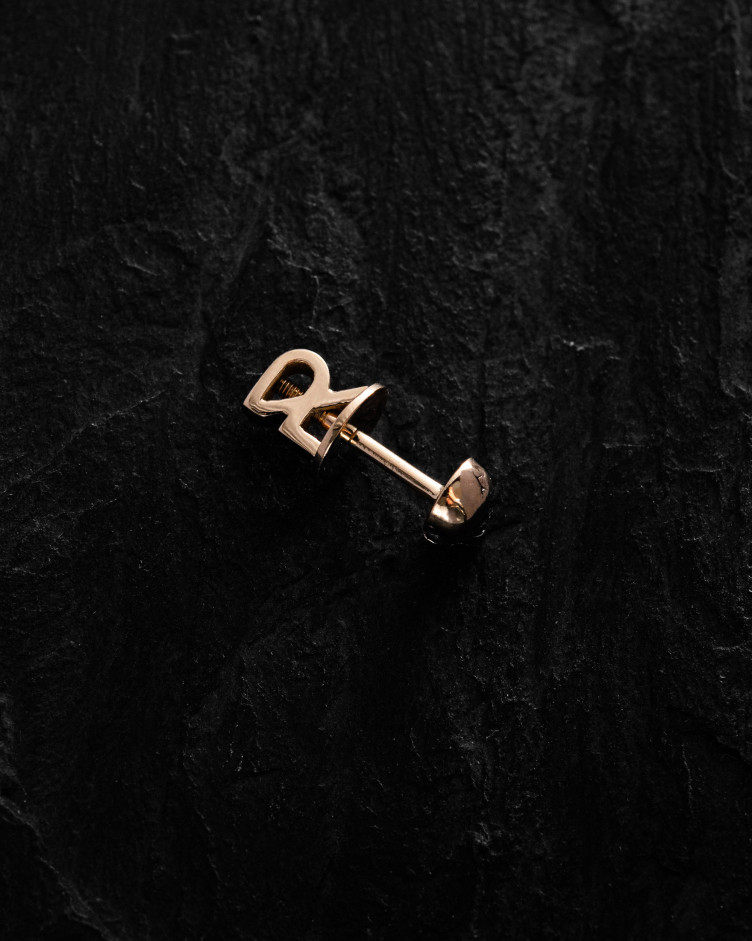 Моносерьга SCHEDEL в жёлтом золоте 2