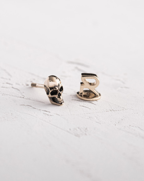 Моносерьга SCHEDEL в жёлтом золоте 3