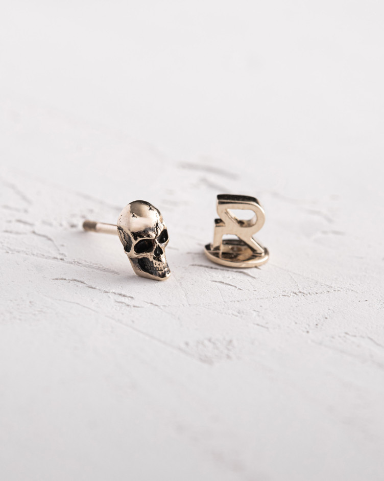 Моносерьга SCHEDEL в жёлтом золоте 3