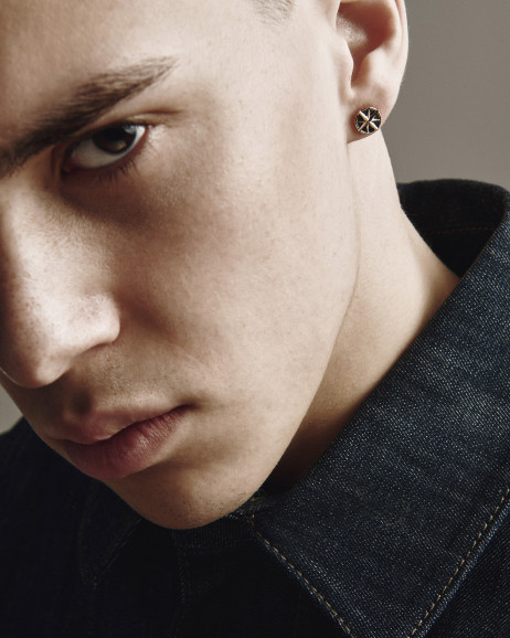 Моносерьга COMPASS (желтое золото) 2