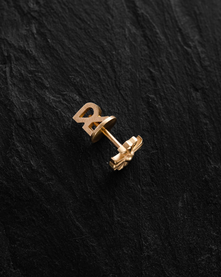 Mono earring CROIX DES TEMPLIERS ​(14k yellow gold) 2
