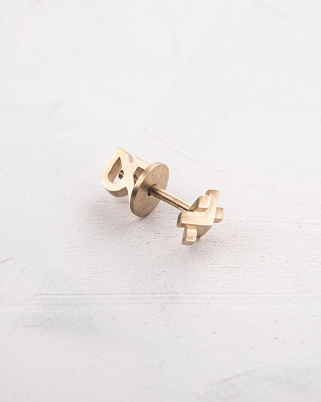 Mono earring REDEL ​(14k yellow gold) 4