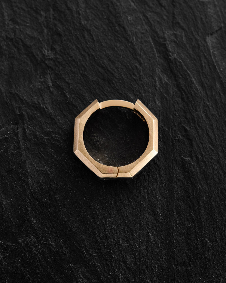 Earring - ring BRUTAL ​(14k yellow gold) 4