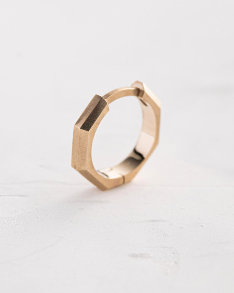 Earring - ring BRUTAL ​(14k yellow gold) 3