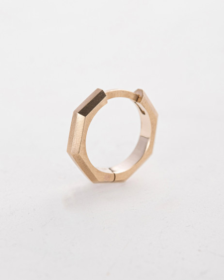 Earring - ring BRUTAL ​(14k yellow gold)