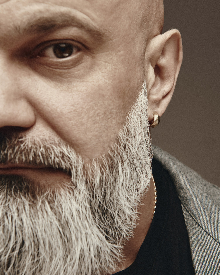 Earring - ring FACETS ​(14k yellow gold) 2