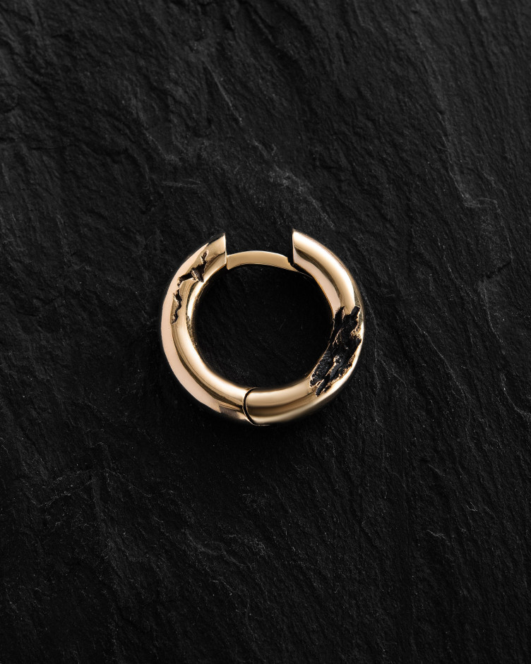 Сережка - кільце DOVBUSH (жовте золото) 6