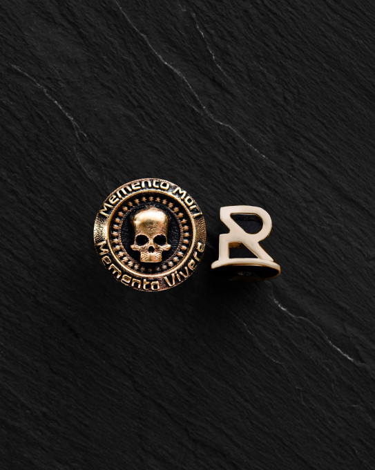 Моносерьга MEMENTO MORI. VIVERE MEMENTO ​​(желтое золото) / Серьги