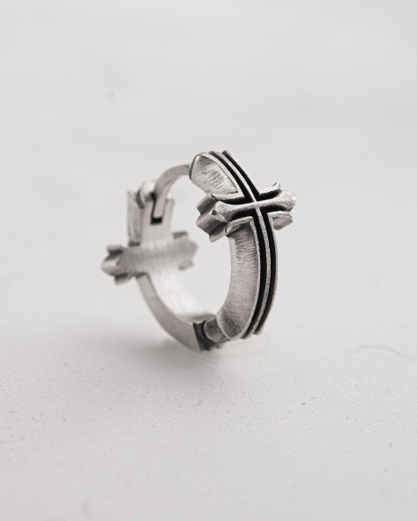 Срібна сережка - кільце VERITA