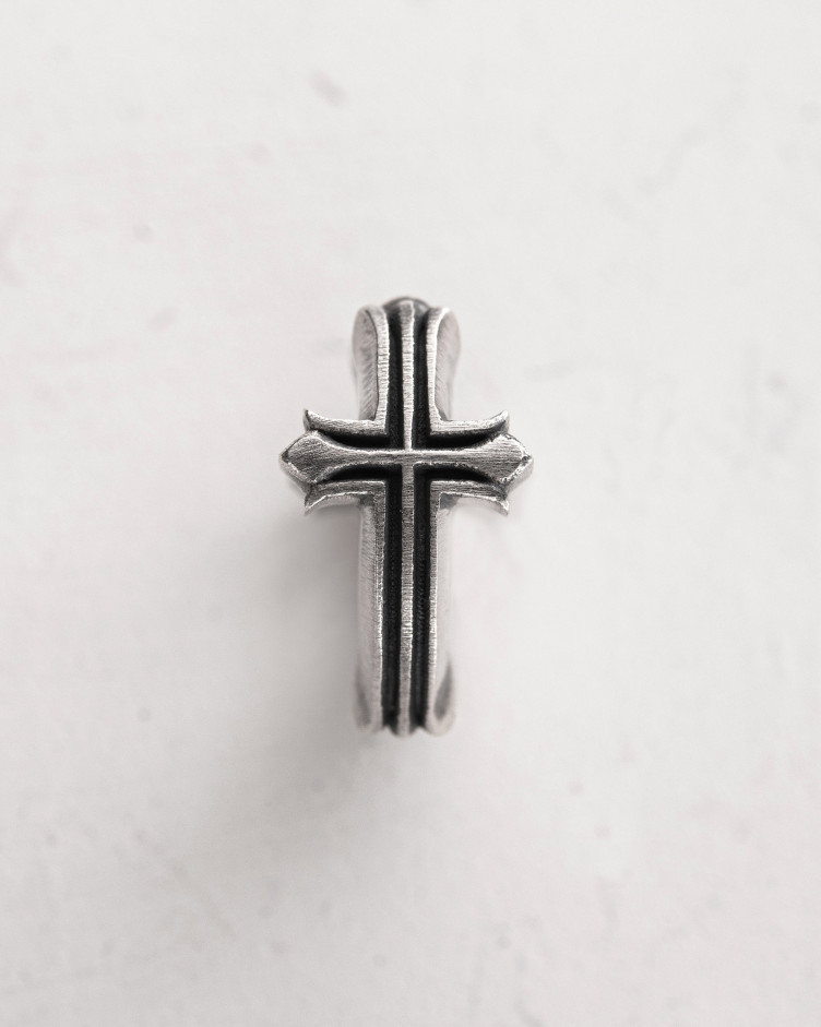 Срібна сережка - кільце VERITA 2