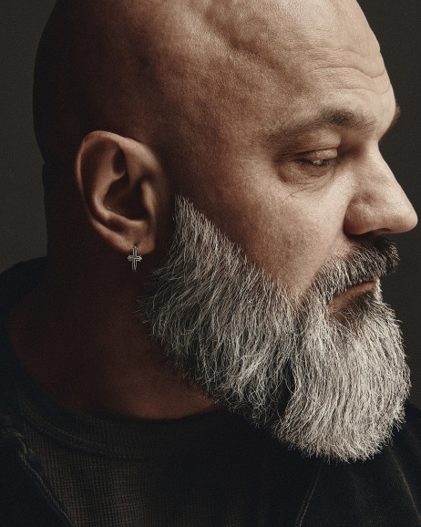 Серебряная серьга - кольцо VERITA 2