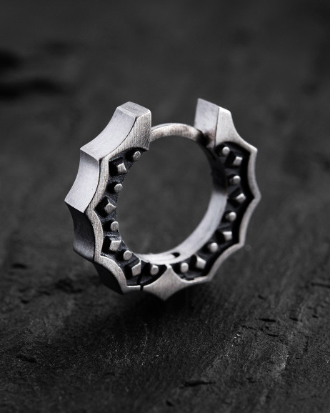 Silver hoop earring CORE